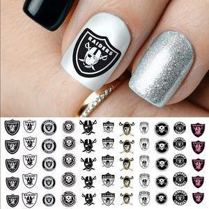 💌BO/GO$6 🏈 Las Vegas Raiders Water Transfer Nail Decals (Oakland Raiders)